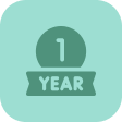 1-Year Warranty symbol