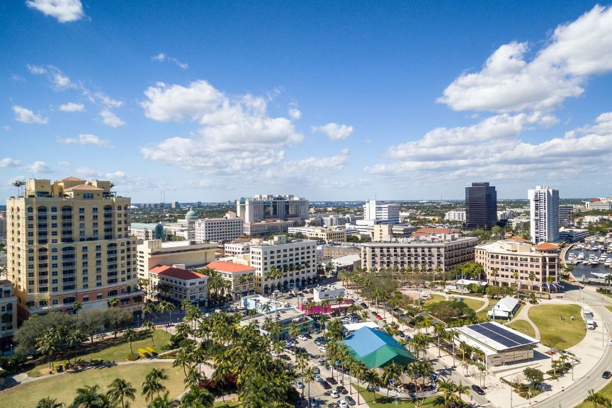 west palm beach florida skyline