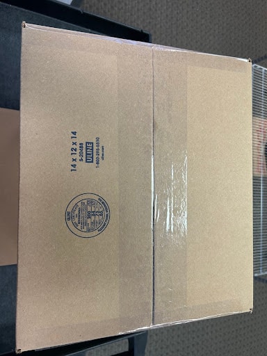 box taped shut