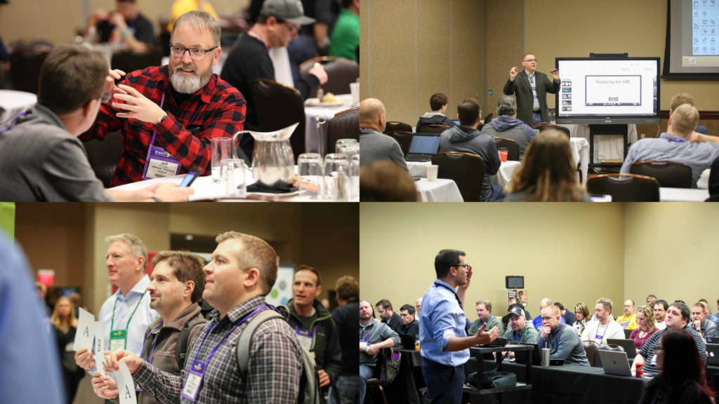 collage of portraits from Brainstorm K20 conference 