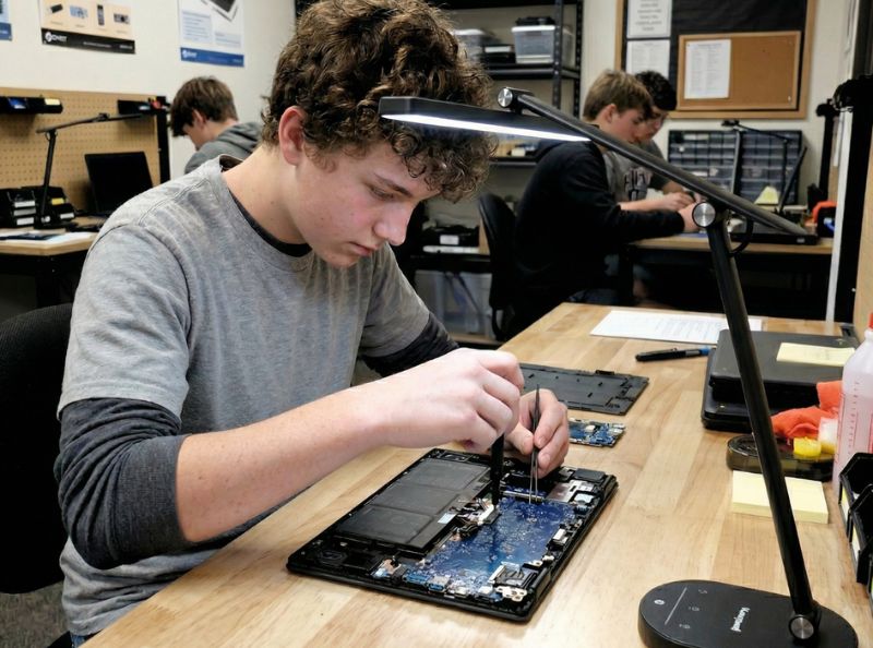 student repairing device